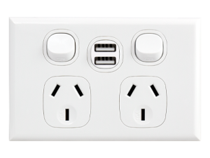 S/G HOME P/P HOR 2G +2USB WHT