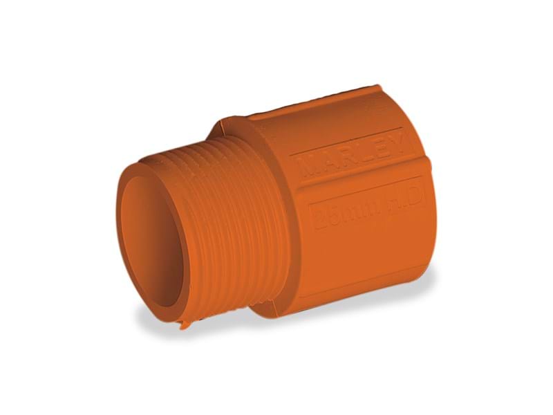 Marley Plain/screw adaptor 50mm Ora 05.50O