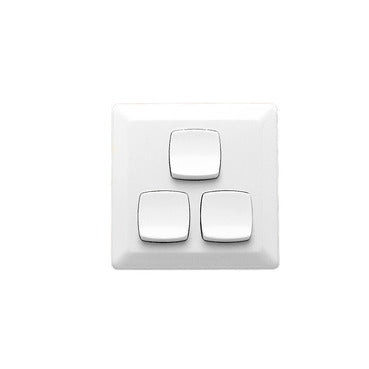 Clipsal SWITCH 3GANG 10AMP 250V