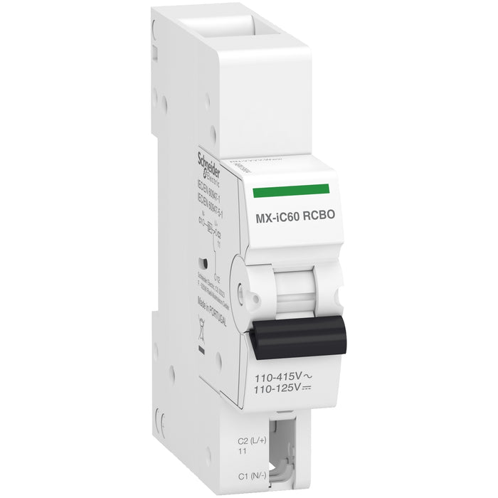 Schneider Electric A9 iC60 RCBO MX 110-415VAC 110VDC