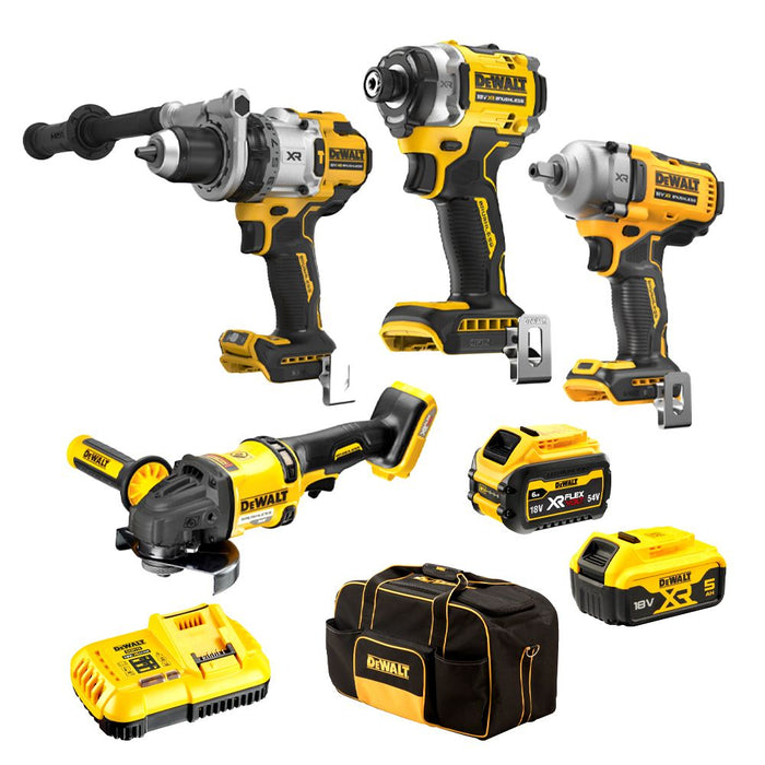 DEWALT 18V/54V XR Mixed Voltage 4 Piece Kit 5.0/6.0Ah