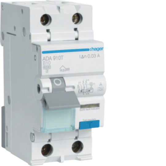 Hager RCBO 1P+N 6Ka C-40A 30mA Type A