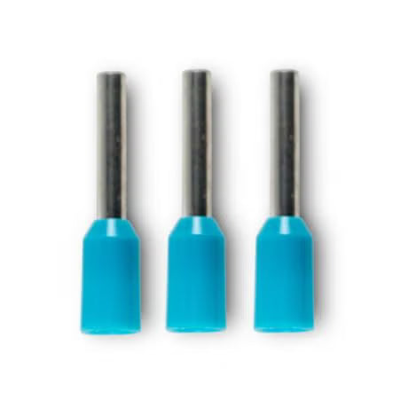 Klein Alco Bootlace Terminal Insulated Blue 0.75mm X8mm Pk100