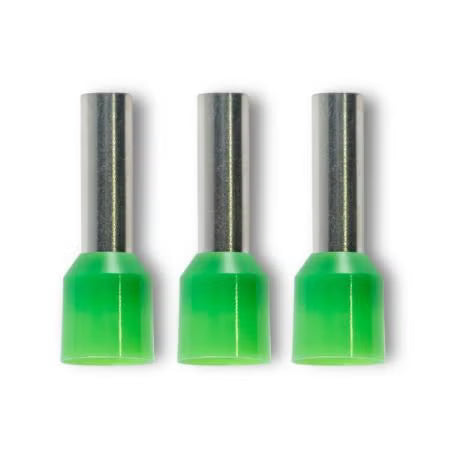 Klein Alco Bootlace Terminal Insulated Green 6mm X12mm Pk50