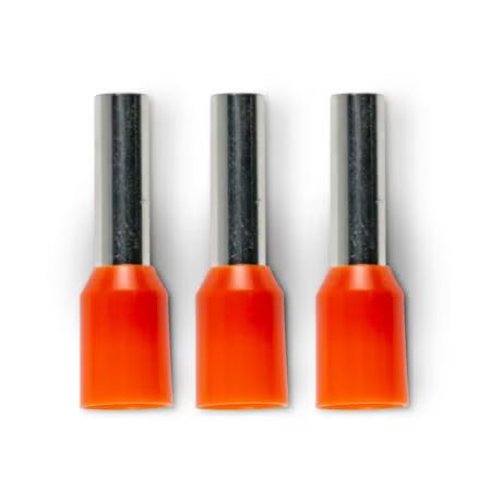 Klein Alco Bootlace Terminal Insulated Orange 4.0mm X 9mm Pk100