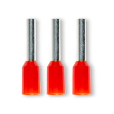 Klein Alco Bootlace Terminal Insulated Red 1mm X8mm Pk100