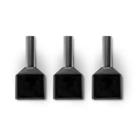 Klein Alco Bootlace Twin Terminal Insulated Black 2X1.5mm /100