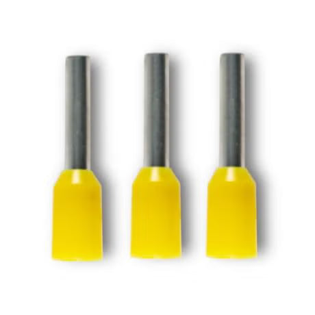 Klein Alco Bootlace Terminal Insulated Yellow 1mm X6mm Pk100