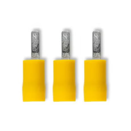 Klein Alco Flat Blade Terminal Insualted 4-6 X10mm Yellow Pk50