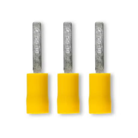 Klein Alco Flat Blade Terminal Insualted 4-6 X18mm Yellow Pk50
