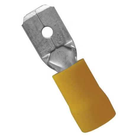Klein Alco Male Tab Q/C Insulated 2.5-6 Yellow Pk50