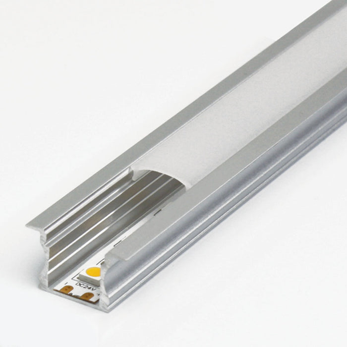PROLUX LIGHT CHANNEL RECESS C/W DIFFUSER & END CAPS 2000X14.5X25