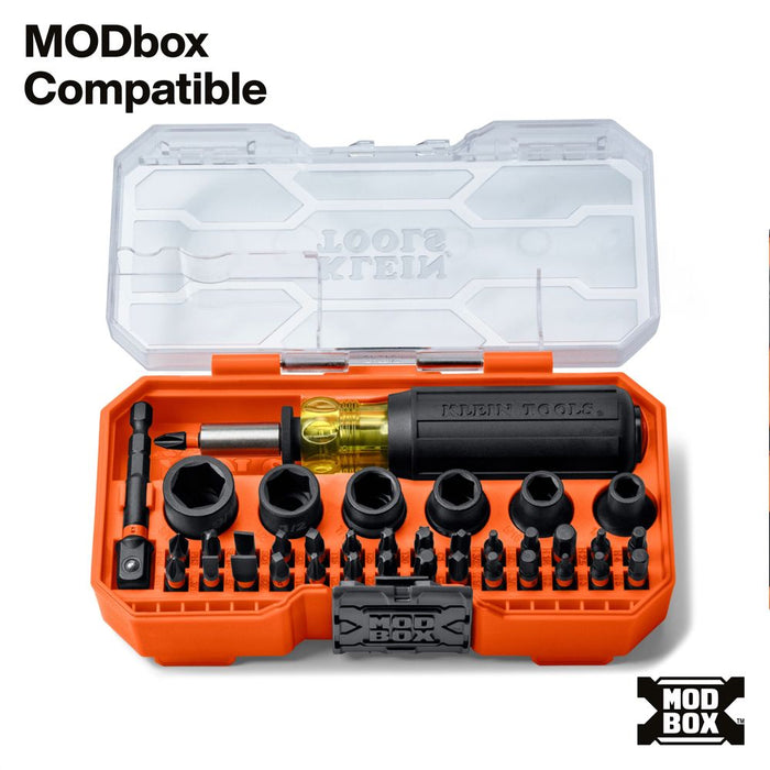 Klein Knect ProFlex Impact Screwdriver Bit and Socket Set 38Pc