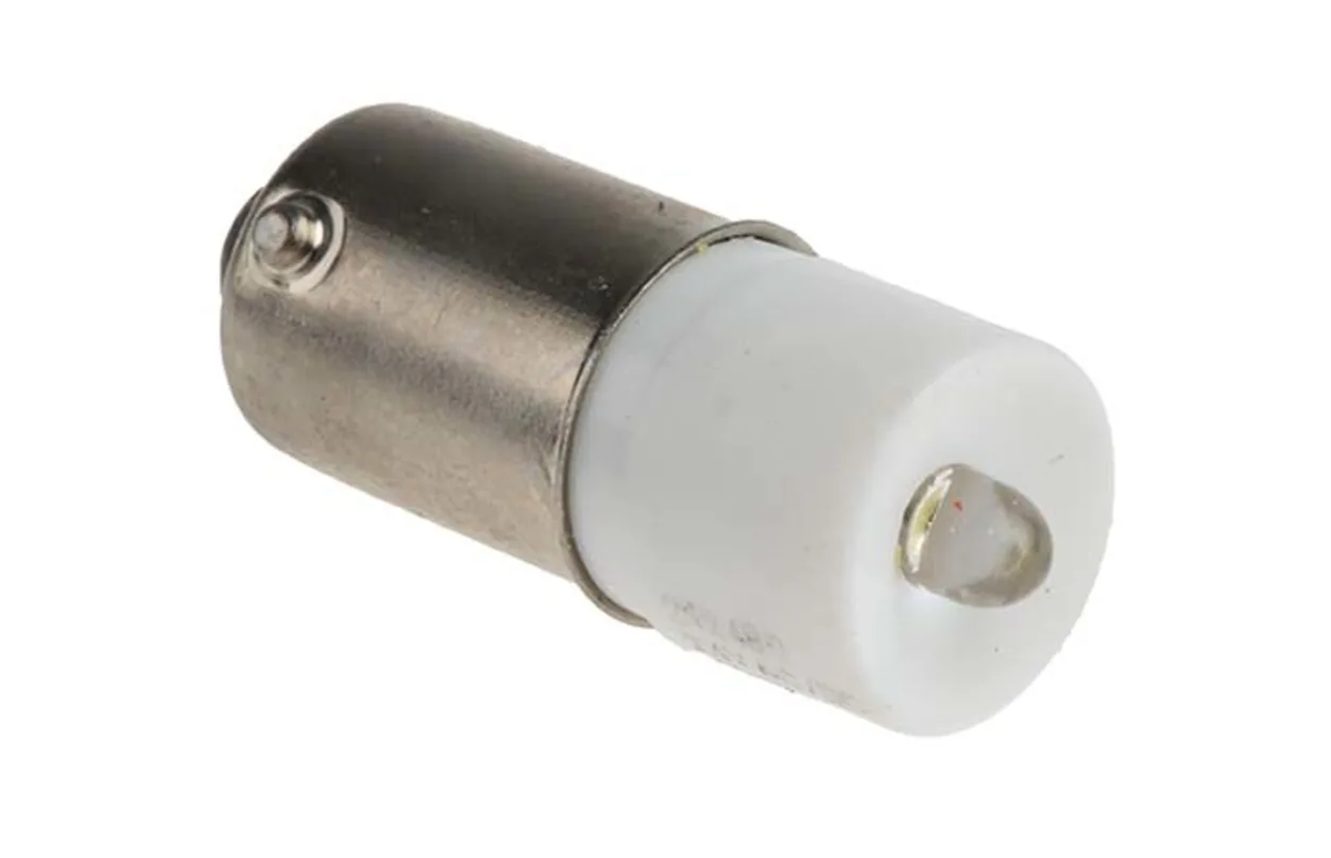 Sirena LED BA9 BASE 6VAC/DC WHITE EXL — Scott Electrical