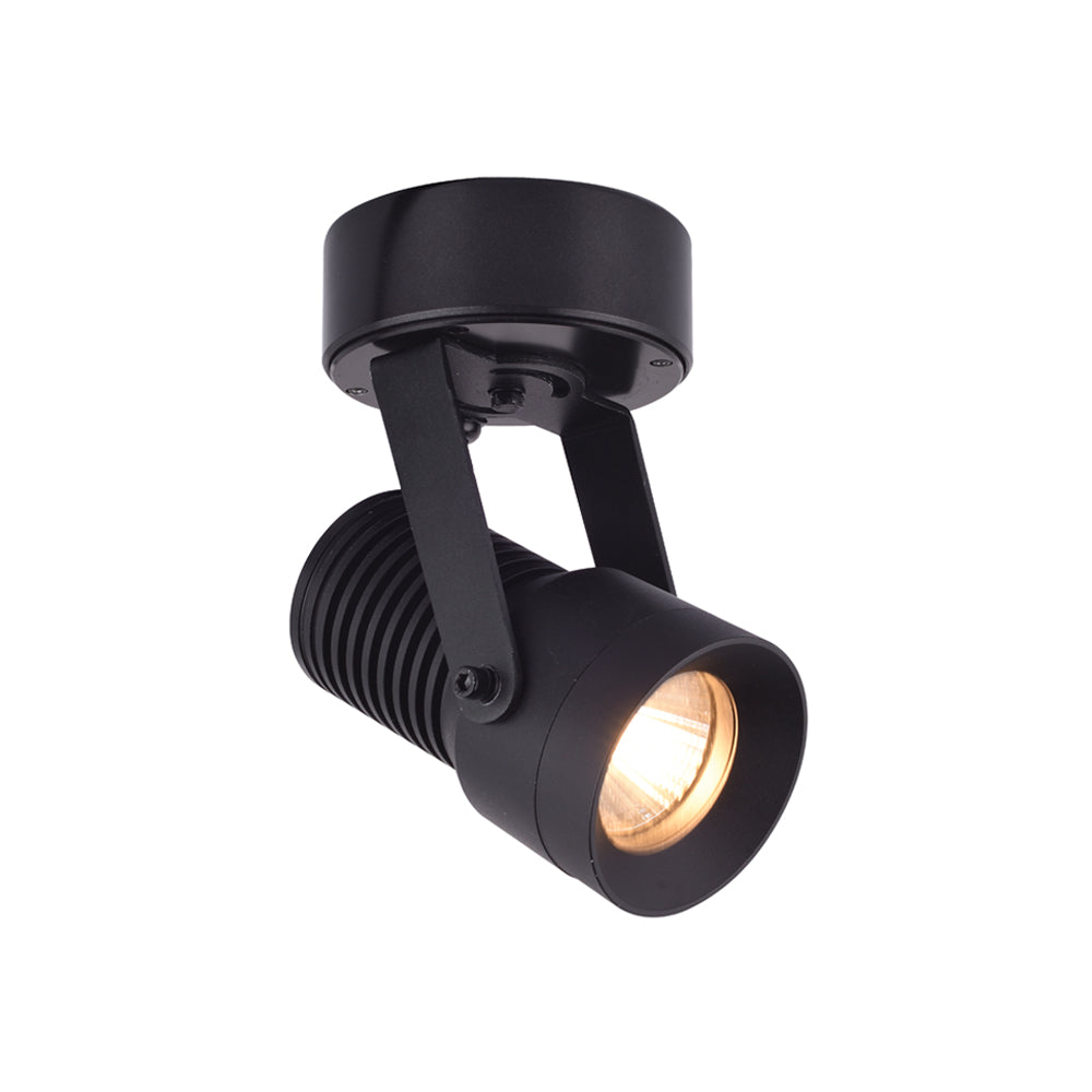 EUROTECH HOOD MEDIUM ADJUSTABLE SPOTLIGHT BLACK 3500K 230V LED 10W IP6 ...
