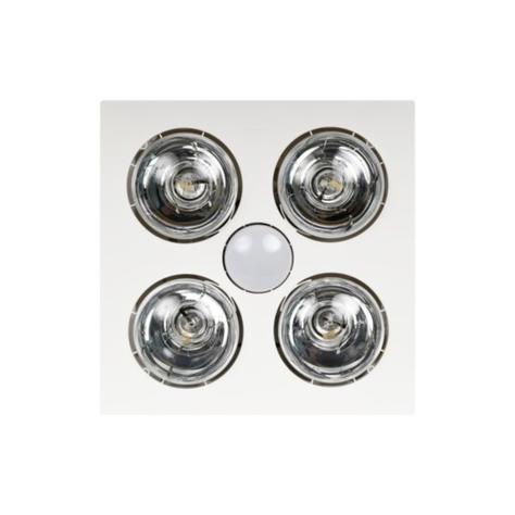 Legrand HPM Bathroom Heater 4 Heat Lamp With 7W LED Lamp