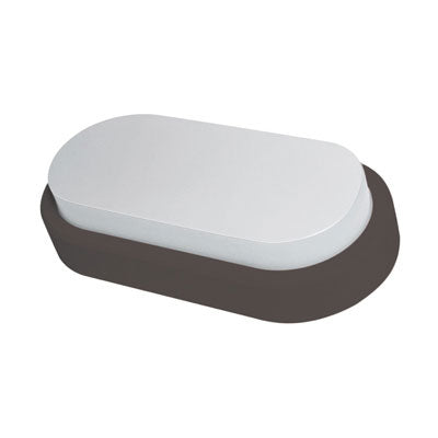 Hugo LED BULKHEAD 6W 3K BK/WH IP54 560LMS NON DIM