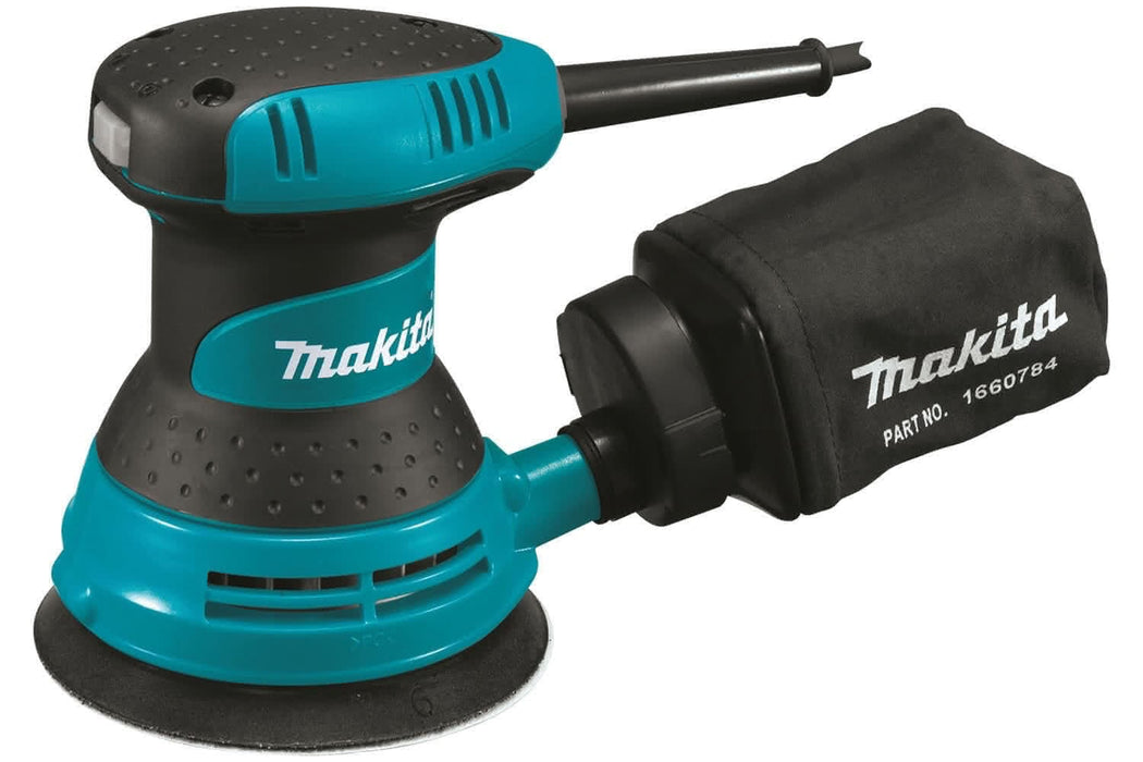 Makita Sander, random orbital, 125mm, 300w, 12,000opm, base