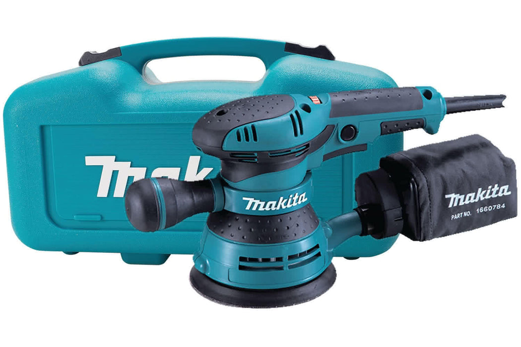 Makita Sander, random orbital, 125mm, 300w, variable speed,
