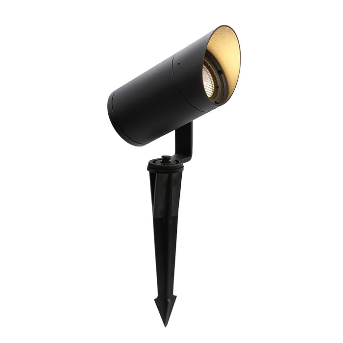 EUROTECH BULLET+ HOOD & MESH SPIKE SPOTLIGHT BLACK 3500K 24V DC LED 10W IP65