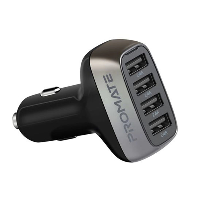 CDY PROMATE Car Charger with 9.6A Super-Speed Output. 4 Dedicated USD-A