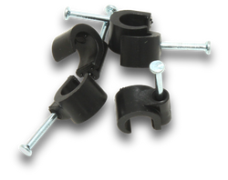 Elecsupp Clips pvc round 8-10mm Black