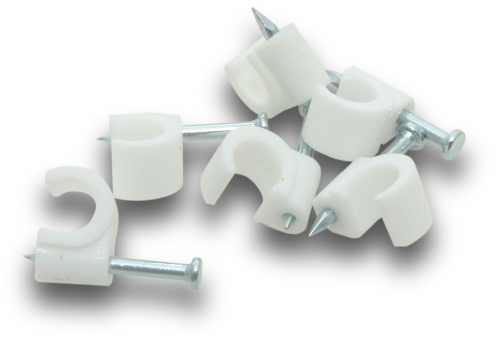 Elecsupp Clips pvc round 10mm