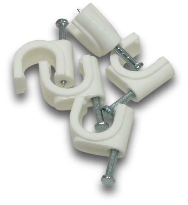 Circular Modular Clips Elecsupp Clips pvc round 12mm — Scott Electrical