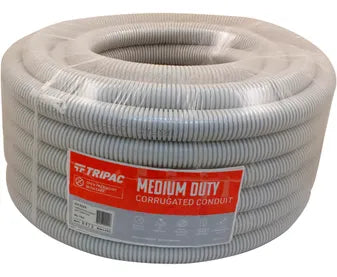 Cabac Tripac Corrugated Conduit Grey 32mm