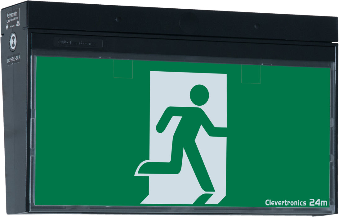 Clevertronics LP Cleverfit Pro LED Exit, Single or Double sided, Surface m
