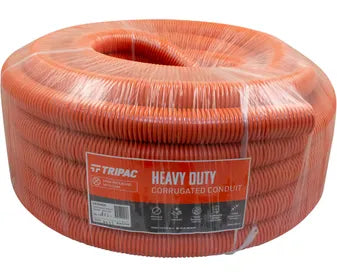 Cabac Corrugated Conduit Orange 40mm