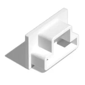 AussieDuct Trunking Mini 16x10mm End Cap White