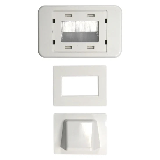CDY Amdex AV Bull Nose Brush Plate WHITE