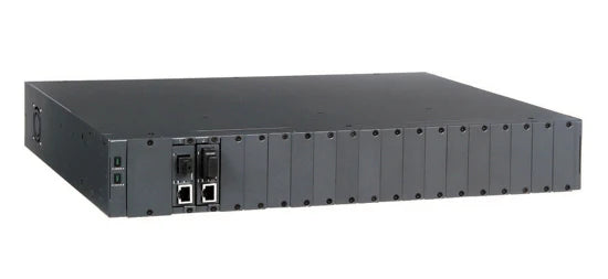 CDL CTS Media Converter Chassis 19" 1.5RU 18 Slot Compact 2x AC Power