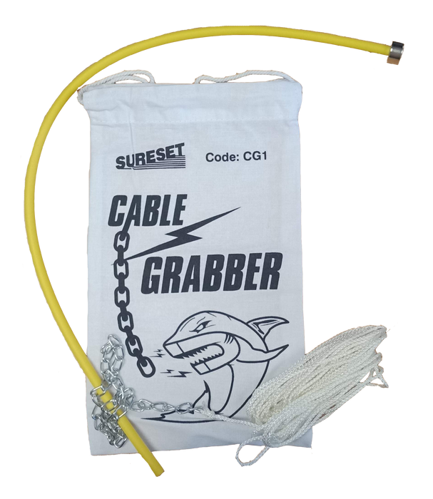 Sureset Cable Grabber Magnet Probe with Chain + String Line
