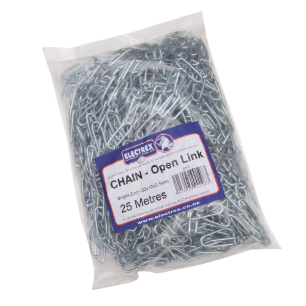 Firstflex CHOL Anchor Wire Chain open 32x12x2.5mm (25mtrs in Bag) Firs ...