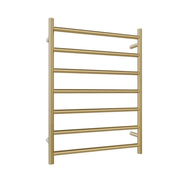 Newtech Round Ladder Towel Rail 7-Bar 800 x 600mm Brass