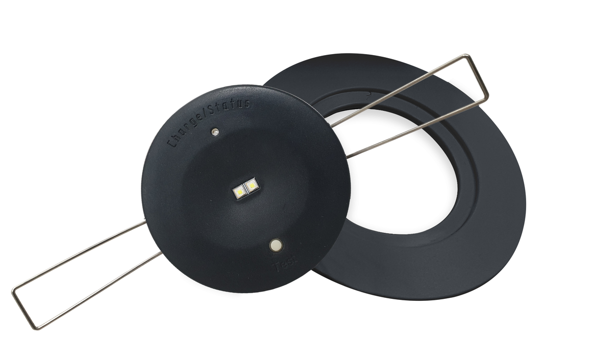 Clevertronics LifeLIGHT PRO, LED, NM, REC, 60mm round head, Black