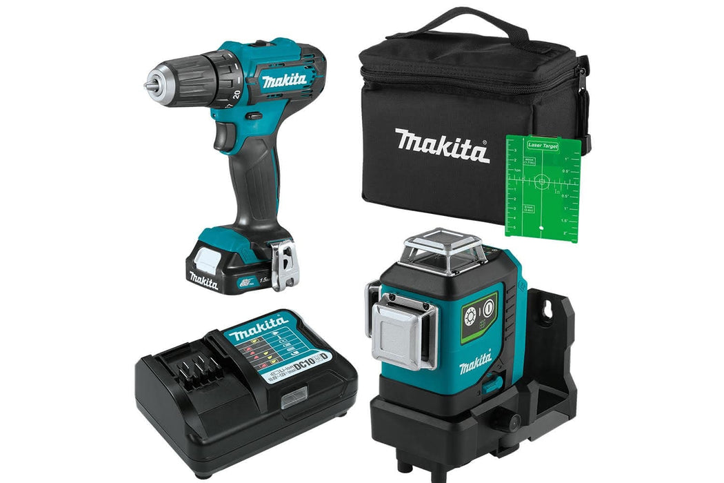 12Vmax CXT SK700G Green Laser / Drill driver Kit