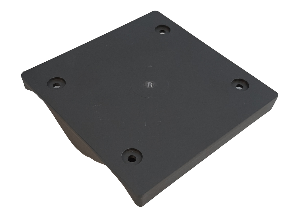 Sureset Mounting Block 122mm x 122mm  Dark Grey for Corrugated Iron