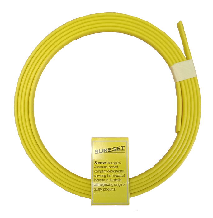 Sureset Cable Puller 4m x 15mm x 5mm Yellow Non-Conductive Rolled Rod