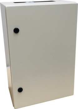 EIC CVS METAL ENCLOSURE 600H x 400W x 250D, 1-DOOR c/w GEAR PLAT