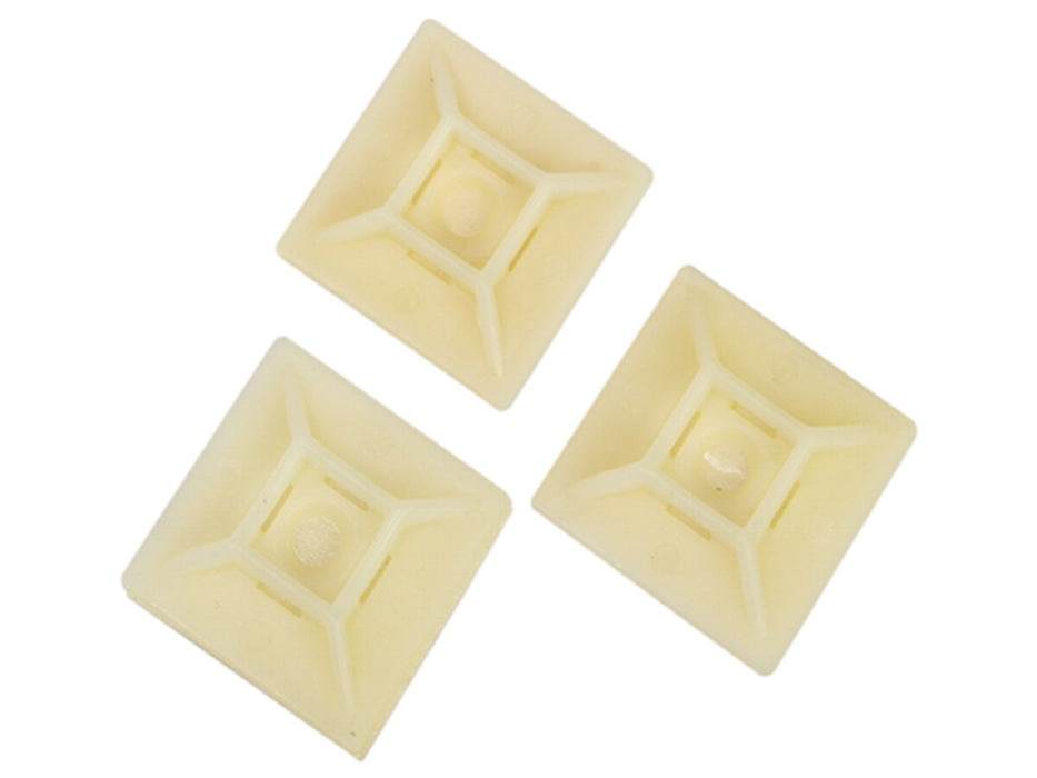 Raychem 100PKT ADHESIVE MOUNT 19 X 19MM NAT