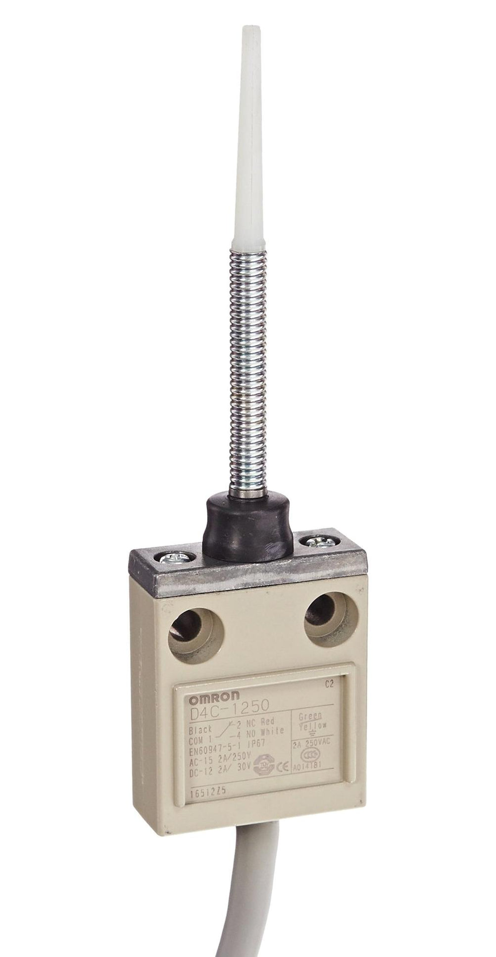 Omron Limit switch metal IP67 coil spring SPDT 3m cable — Scott Electrical