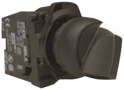 Sprecher & Schuh ROTARY SW PLAS BLK 3POS 2-N/O