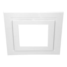 SIMX Duct Grille 328mm Square Fascia White + LED Contour