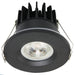 PROLUX LIGHT DOWNLIGHT 10W RECESS FIRE RATED BLACK 3K 90X71