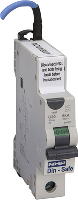 Terasaki RCBO DINSAFE 6kA 1PN 16A C CURVE 30mA TYPE A S/NEUT PIGTAIL