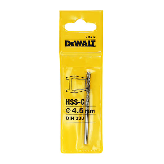 Dewalt HSS-G High Performance 118Deg Point Angle 4.5mm
