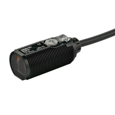 Omron E3FA-DP11 2M Photoelectric M18 Diffuse 100mm sense 2m cable